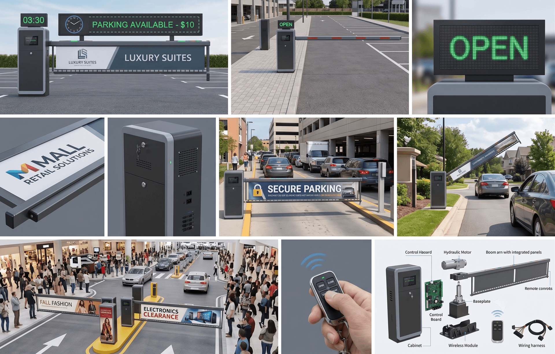 Advertising Boom Barriers