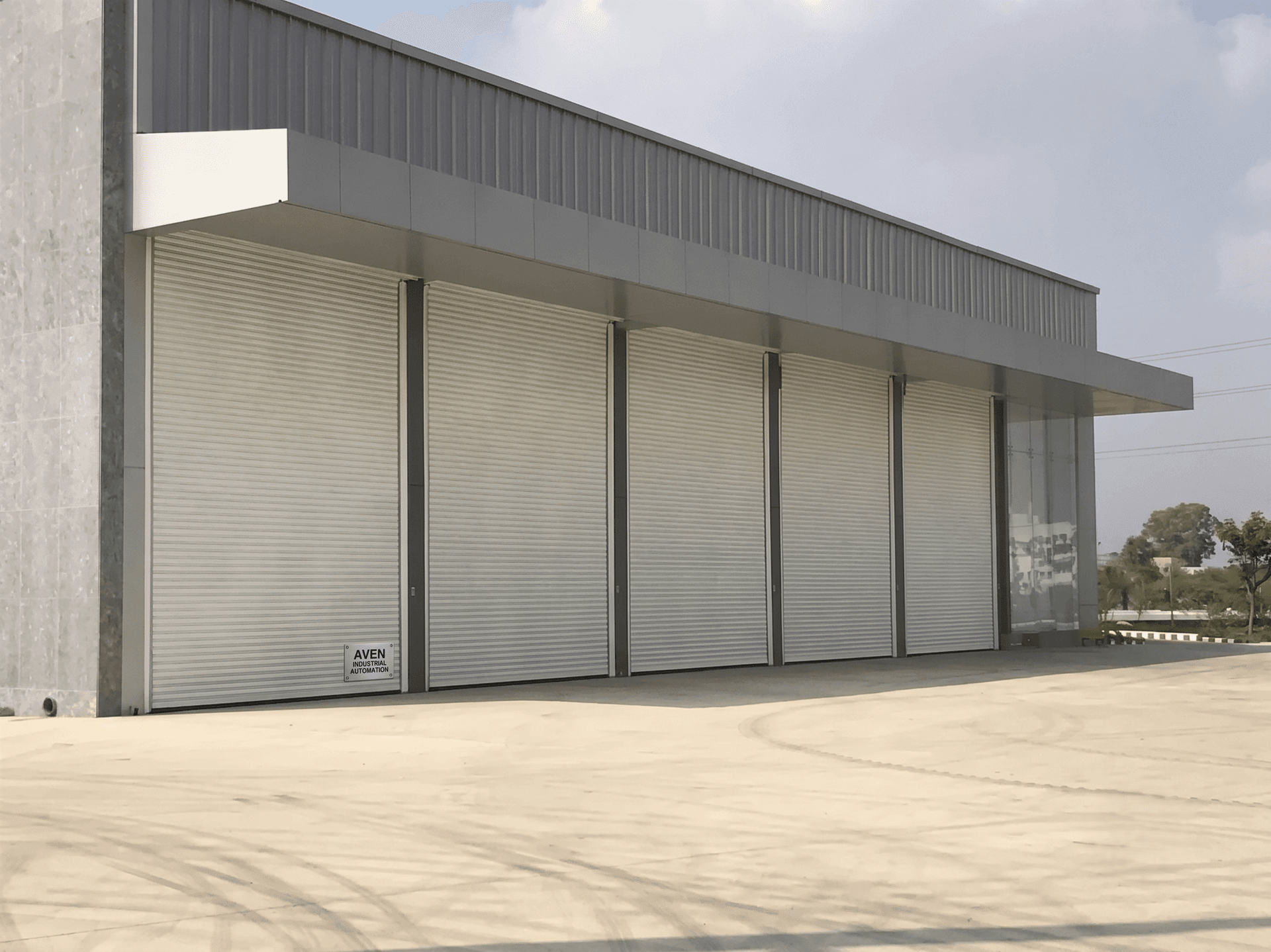 Motorized Rolling Shutters